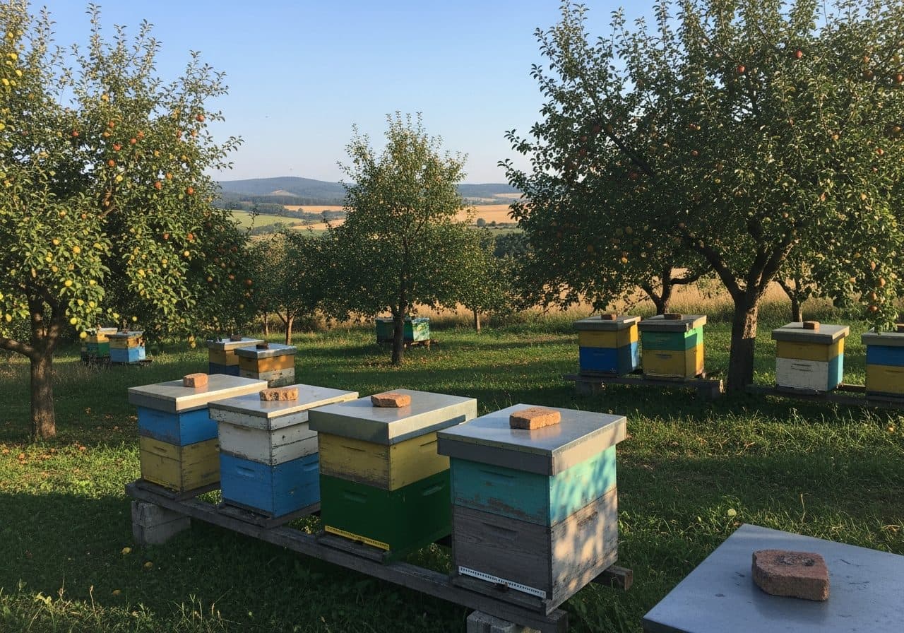 Stanoviště u staré jabloně, ráno před vytáčením